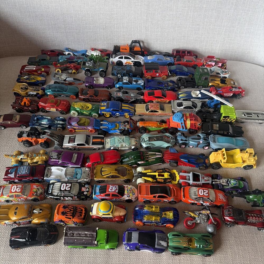 Hot Wheels Lot Of 84 Vintage Toy Cars 80s 90s Y2K Mattel NASCAR
